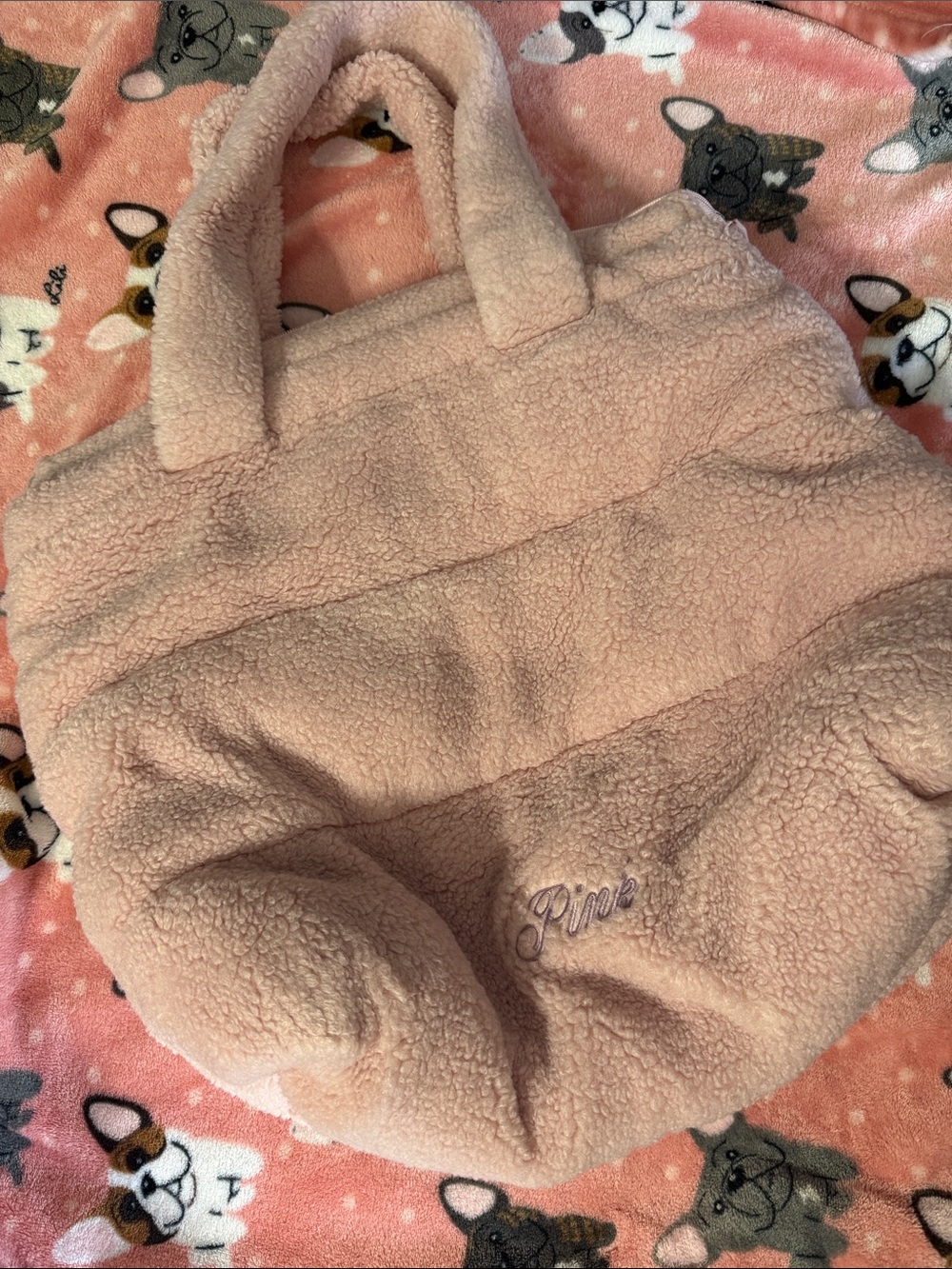PINK Victoria's Secret Blush Sherpa Tote